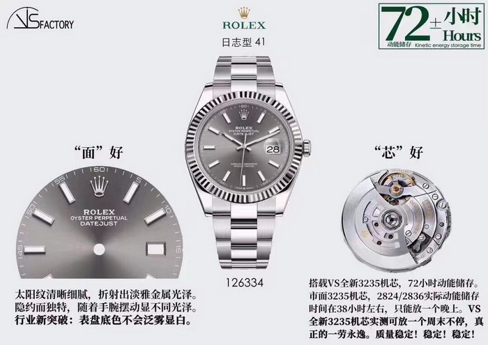 Top-level replica Rolex Datejust 41mm detailed introduction from VS factory 第2张