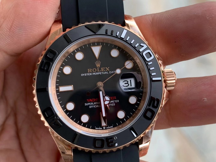 Introduction to VS Factory Rolex Yacht-Master Rose Gold 126655 Replica Watch 第5张