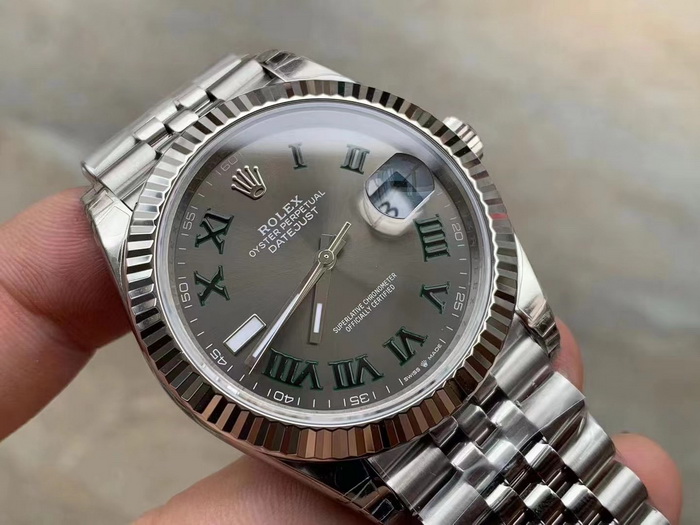 Introduction to the VS Factory Rolex Datejust 41mm (Green Roman Numerals) 126334-0022 第3张