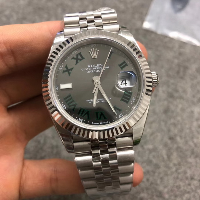 Introduction to the VS Factory Rolex Datejust 41mm (Green Roman Numerals) 126334-0022 第1张