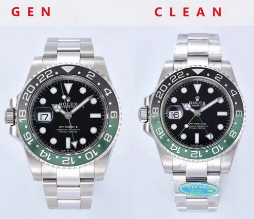 C/CLEAN Factory Replicates Rolex GMT-MASTER 2 m126720vtnr-0002 Genuine vs Fake Picture Comparison 第1张