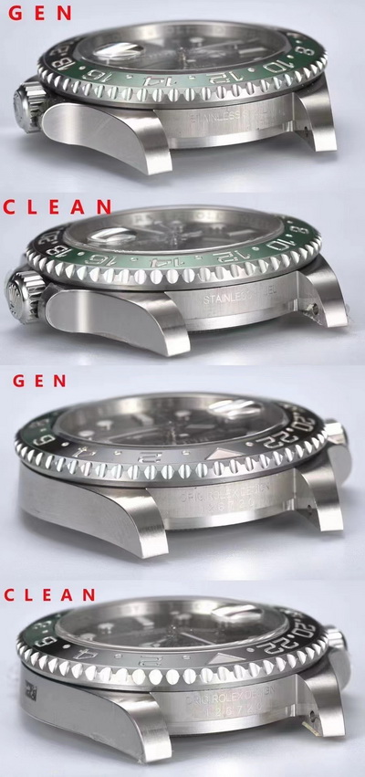 C/CLEAN Factory Replicates Rolex GMT-MASTER 2 m126720vtnr-0002 Genuine vs Fake Picture Comparison 第8张