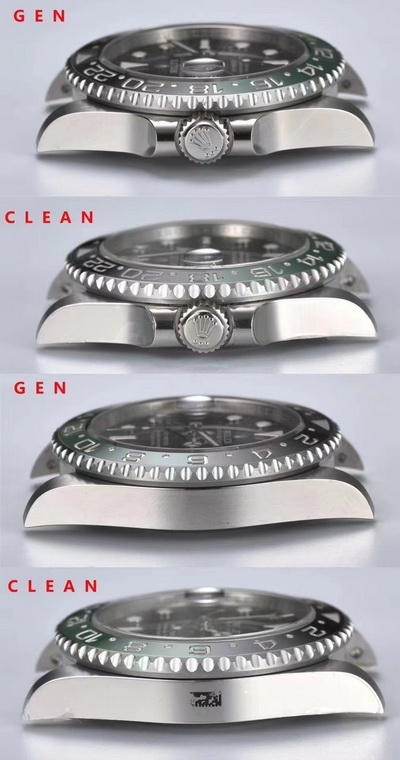 C/CLEAN Factory Replicates Rolex GMT-MASTER 2 m126720vtnr-0002 Genuine vs Fake Picture Comparison 第9张