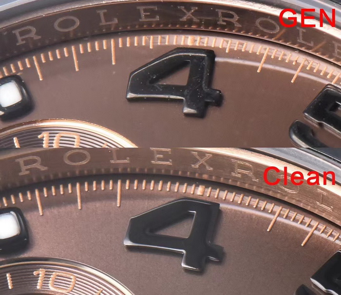 Comparison Pictures of Genuine and Fake CLEAN/C Factory Rolex Daytona (Coffee) M116515ln-0015 第4张