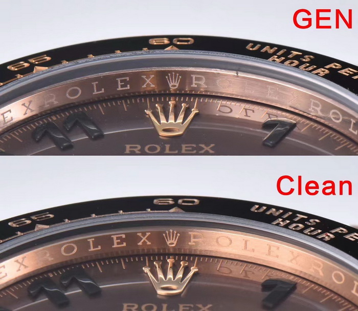 Comparison Pictures of Genuine and Fake CLEAN/C Factory Rolex Daytona (Coffee) M116515ln-0015 第2张