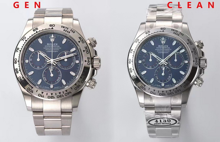 CLEAN Factory Rolex Daytona 116509 Platinum Replica Watch Genuine vs Fake Comparison Review 第1张