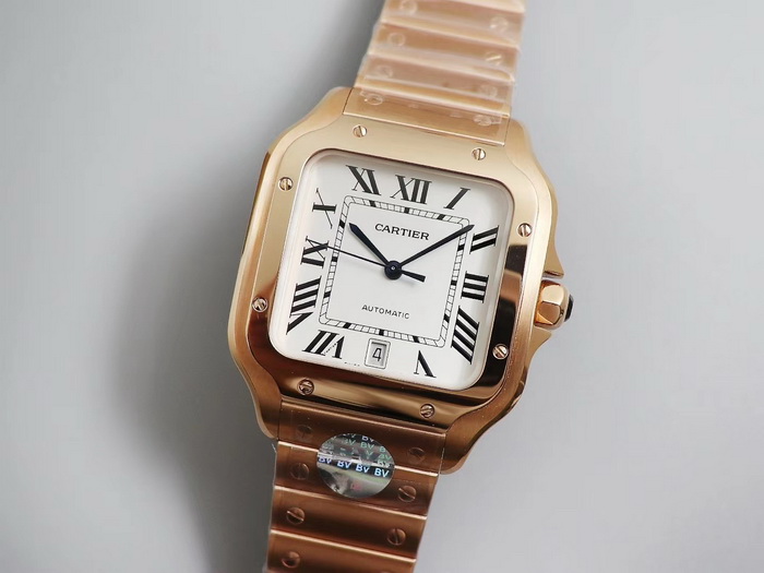 Top clone SANTOS DE CARTIER WGSA0018 men’s watch (rose gold) 第1张