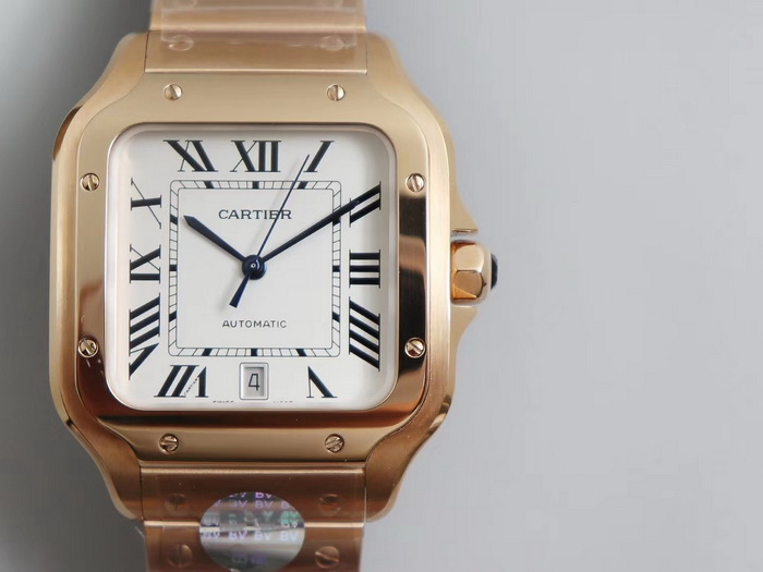 Top clone SANTOS DE CARTIER WGSA0018 men’s watch (rose gold) 第3张