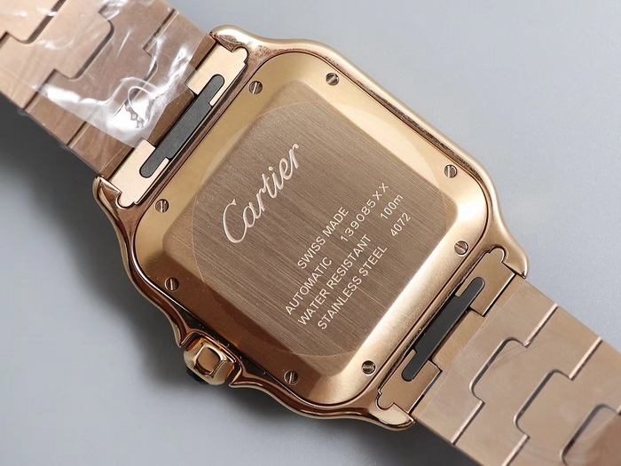 Top clone SANTOS DE CARTIER WGSA0018 men’s watch (rose gold) 第5张