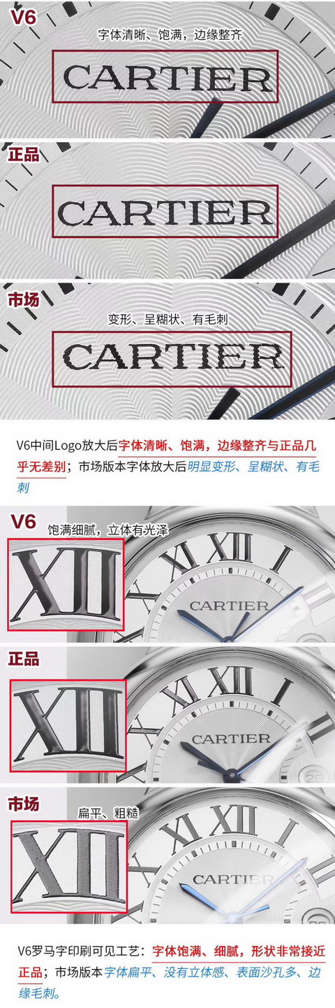 Comparison Review of V6 Factory BALLON BLEU DE CARTIER CLONE WATCH 42mm W69012Z4 第3张