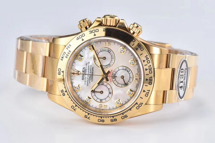 Clean Factory sells replica Rolex Daytona M116508-0007 watches with mother-of-pearl dial 第4张