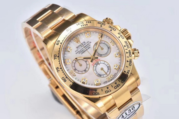 Clean Factory sells replica Rolex Daytona M116508-0007 watches with mother-of-pearl dial 第3张