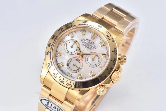 Clean Factory sells replica Rolex Daytona M116508-0007 watches with mother-of-pearl dial 第5张