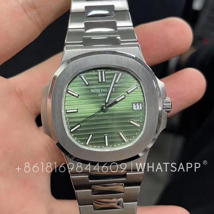 The 3K Factory Clone Patek Philippe Nautilus Green 5711/1A-014 Watch for Sale 第3张