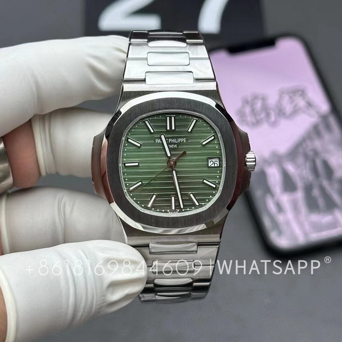 The 3K Factory Clone Patek Philippe Nautilus Green 5711/1A-014 Watch for Sale 第1张