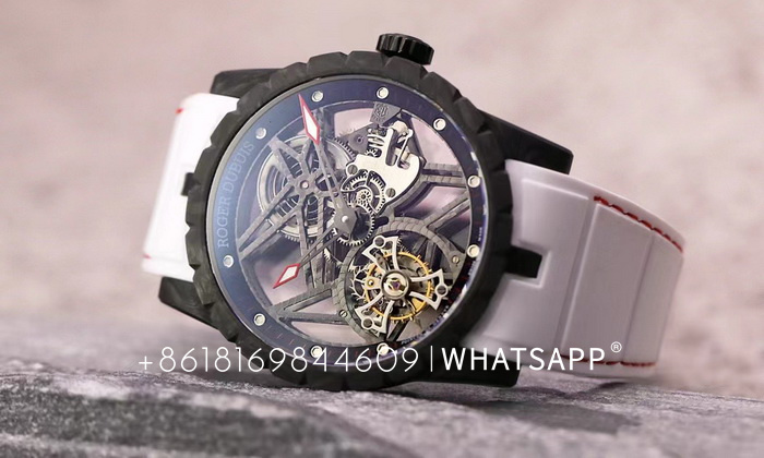 BBR Factory Clone ROGER DUBUIS EXCALIBUR DBEX0577 Carbon Fiber Watch Sales 第3张