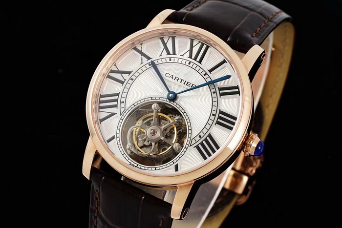 Cartier ROTONDE DE CARTIER series W1556215 tourbillon replica watch 第2张