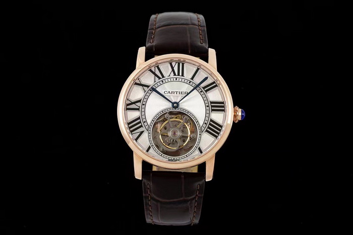 Cartier ROTONDE DE CARTIER series W1556215 tourbillon replica watch 第1张