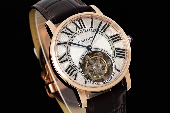 Cartier ROTONDE DE CARTIER series W1556215 tourbillon replica watch 第3张