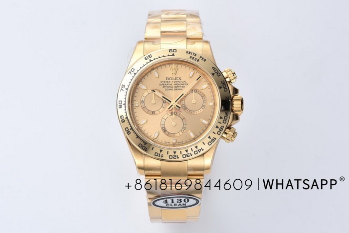 Top replica Rolex Daytona (all gold) m116508-0003 for sale at Factory C 第1张