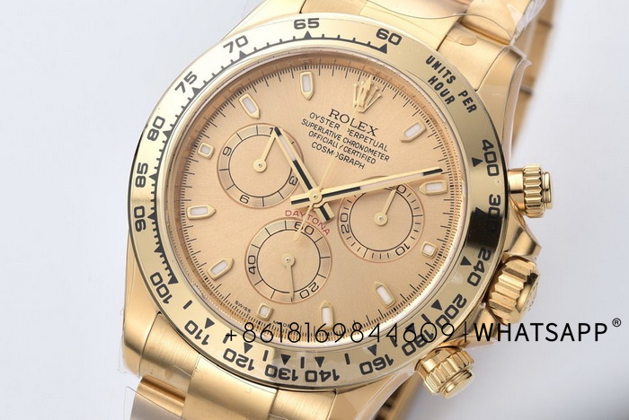 Top replica Rolex Daytona (all gold) m116508-0003 for sale at Factory C 第3张