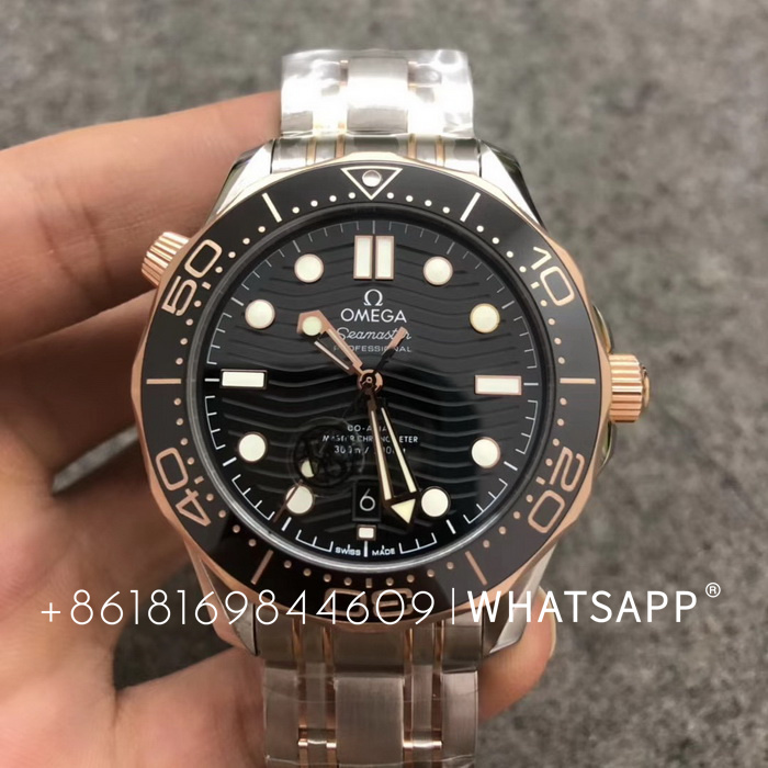 Introduction to the replica Omega Seamaster Diver 300 210.20.42.20.01.001 (two-tone) watch 第1张