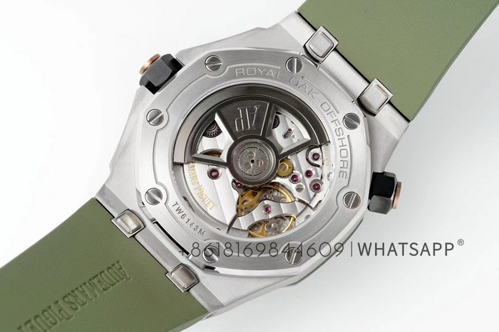 Introduction to APS Factory clone AP ROYAL OAK OFFSHORE 15720ST.OO.A052CA.01 (Avocado Green) 第6张