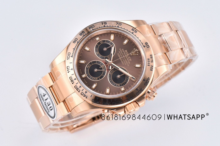 Replica of Rolex Daytona Rose Gold Chocolate Dial m116505-0013 from Factory C 第2张