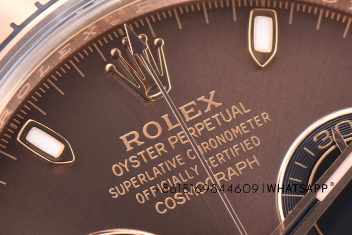 Replica of Rolex Daytona Rose Gold Chocolate Dial m116505-0013 from Factory C 第3张