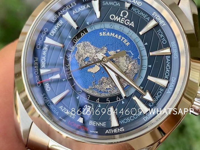 Introduction to the replica of the Omega SEAMASTER GMT WORLDTIMER 220.10.43.22.03.001 by VS factory 第6张