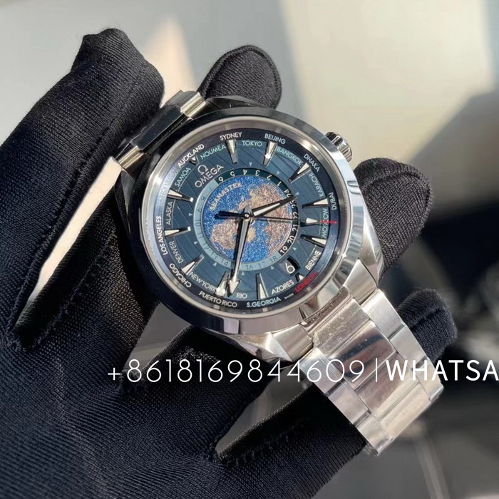 Introduction to the replica of the Omega SEAMASTER GMT WORLDTIMER 220.10.43.22.03.001 by VS factory 第1张