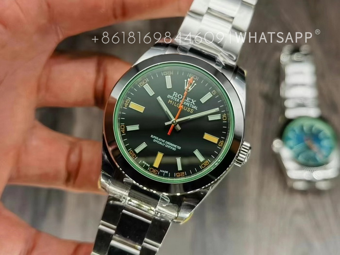 Top Replica Rolex Oyster Perpetual Milgauss 116400GV-0001 (green) for Sale 第6张