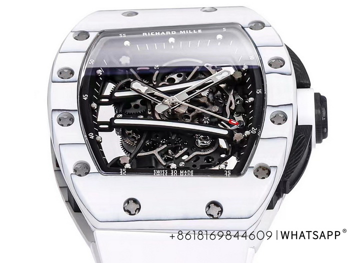 Perfect Reproduction of the Richard Mille RM 61-01 Carbon Fiber Hollow Watch 第4张