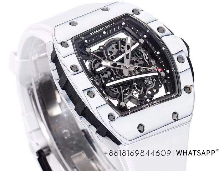 Perfect Reproduction of the Richard Mille RM 61-01 Carbon Fiber Hollow Watch 第5张