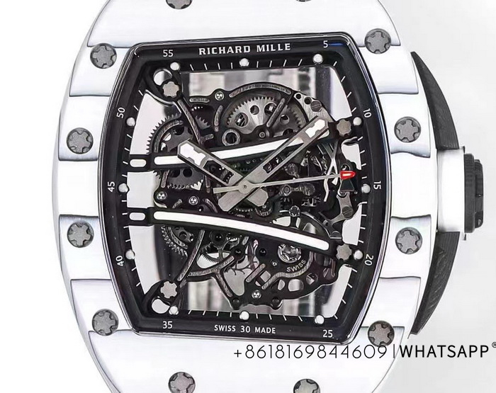 Perfect Reproduction of the Richard Mille RM 61-01 Carbon Fiber Hollow Watch 第6张