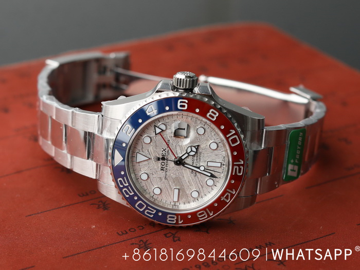 C Factory Clone Rolex OYSTER PERPETUAL GMT-Master II 126719-0002 (aerolite) for Sale 第9张