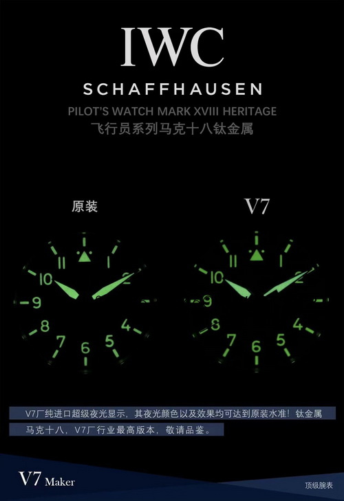 Comparison Review of V7 Factory Clone IWC PILOT’S Watch 第9张