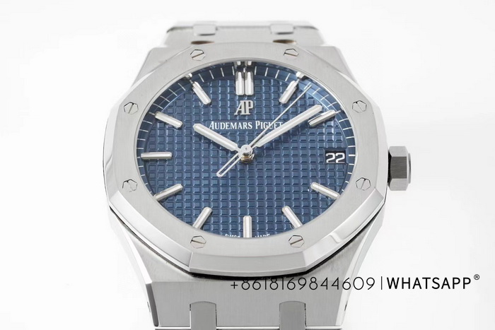 APS Factory Replicated AP ROYAL OAK 15500 (Blue) Watch with 4302 Movement for Sale 第2张