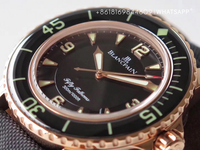 Introduction to the Blancpain FIFTY FATHOMS Automatique 5015 (Rose Gold) Replica Watch 第5张