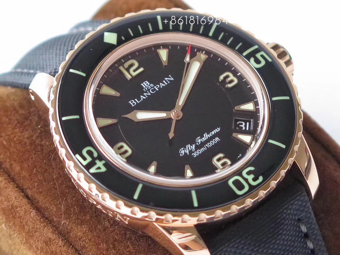 Introduction to the Blancpain FIFTY FATHOMS Automatique 5015 (Rose Gold) Replica Watch 第4张