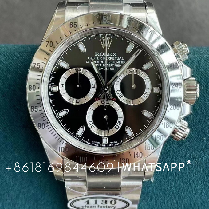 Introduction to the Rolex Daytona 116520-78590 (Black) Replica Watch with C Factory 4130 Movement 第2张