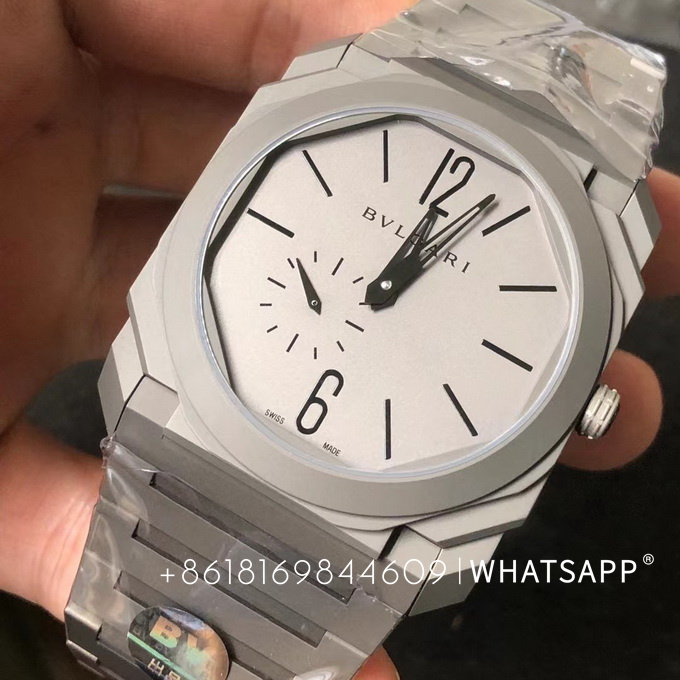 BVLGARI OCTO 102713 BGO40C14TTXTAUTO (Titanium) Replica Watch for Sale 第1张