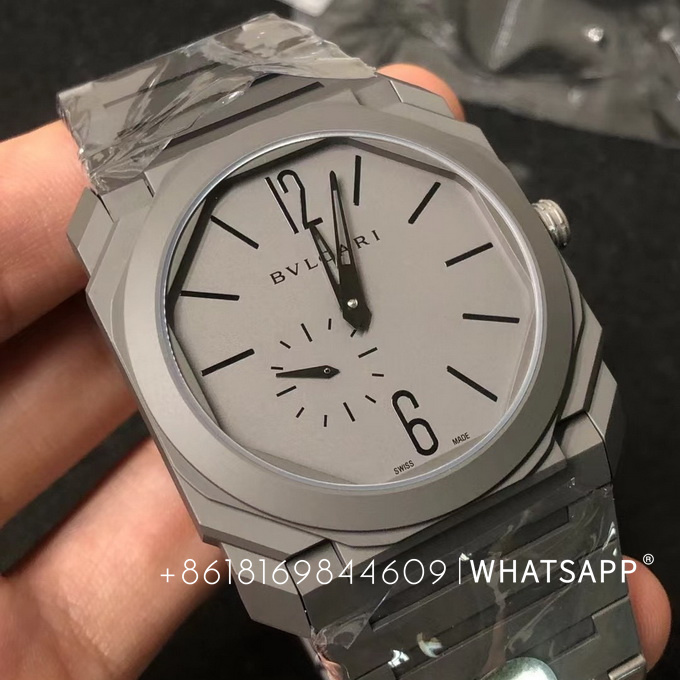 BVLGARI OCTO 102713 BGO40C14TTXTAUTO (Titanium) Replica Watch for Sale 第2张