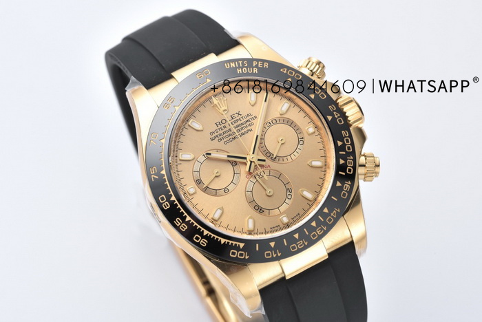 Clean Factory Rolex Daytona 4130 Movement (Champagne Gold) Replica Watch 116518-0042 For sale 第2张