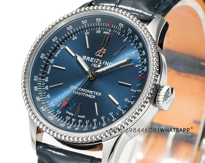 BREITLING NAVITIMER AUTOMATIC 36 A17395161C1P2 (blue) Replica Watch for Sale 第4张