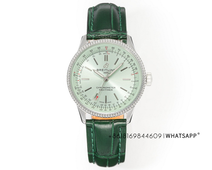 BREITLING NAVITIMER AUTOMATIC 36 A17395361L1P2 (green) Replica Watch for Sale 第1张