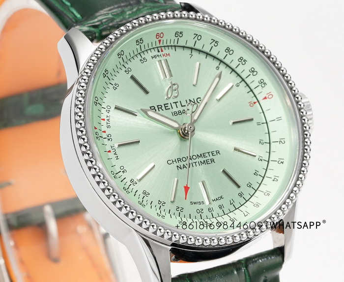 BREITLING NAVITIMER AUTOMATIC 36 A17395361L1P2 (green) Replica Watch for Sale 第4张