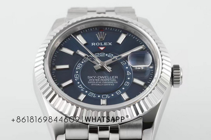 Rolex SKY-DWELLER 336934-0006 (blue) replica watch for sale 第6张