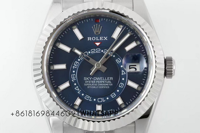 Rolex SKY-DWELLER 336934-0006 (blue) replica watch for sale 第5张