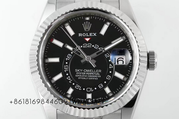 Top-grade replica Rolex SKY-DWELLER 336934-0008 (black) for sale 第2张